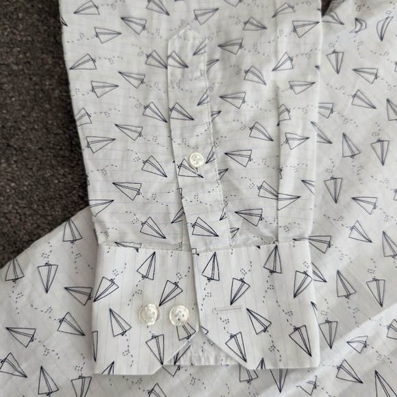 MURANO liquid luxury slim fit button down shirt men's Large - Picture 3 of 9